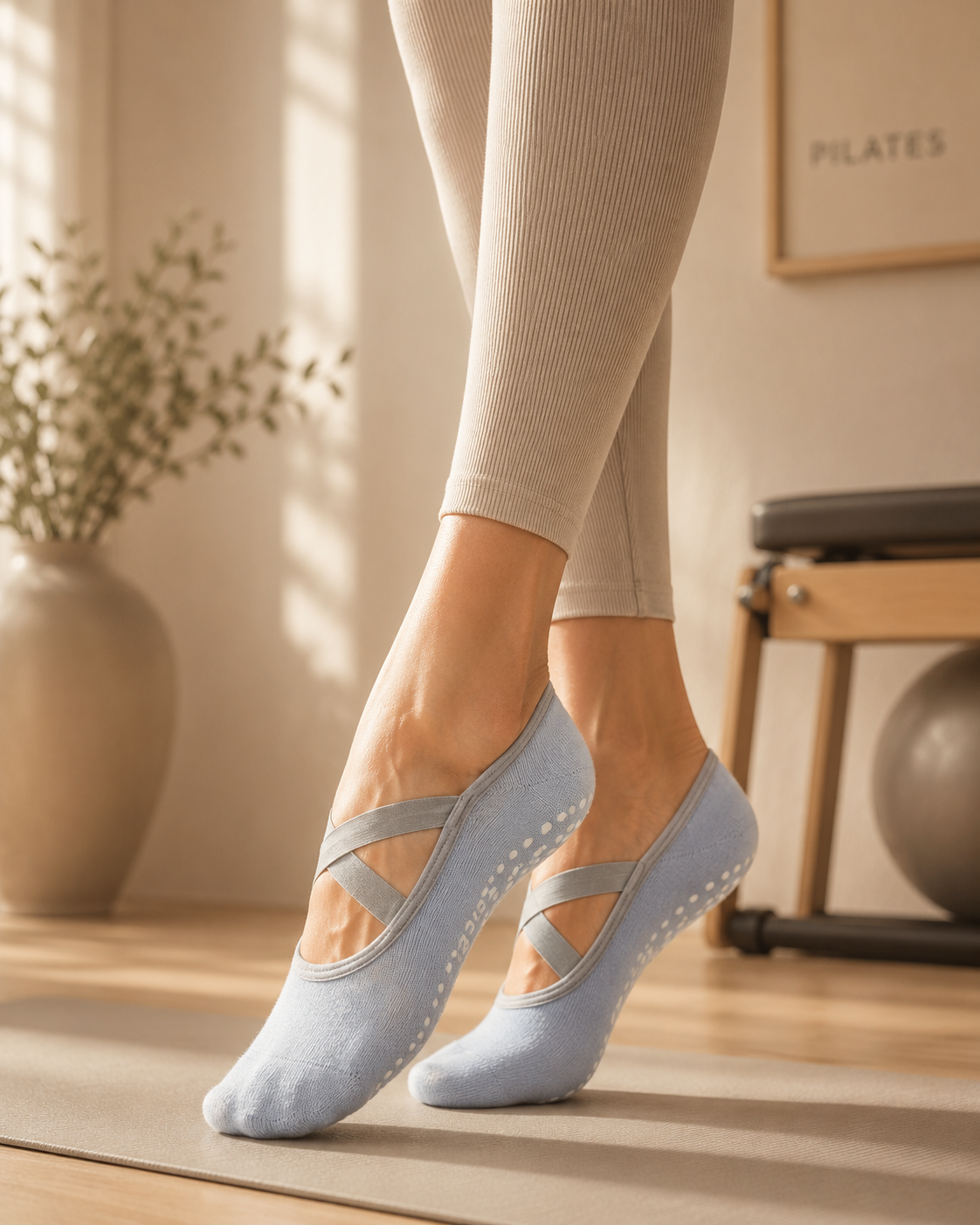 The Barre — Ballet-Strap Grip Socks